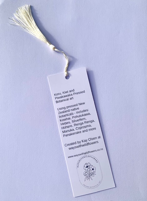 New for 2026 - Bookmark - Koru, Kiwi, Piwakawaka