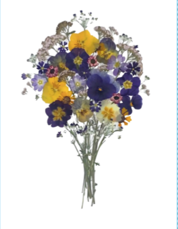 Card - Pansy bouquet