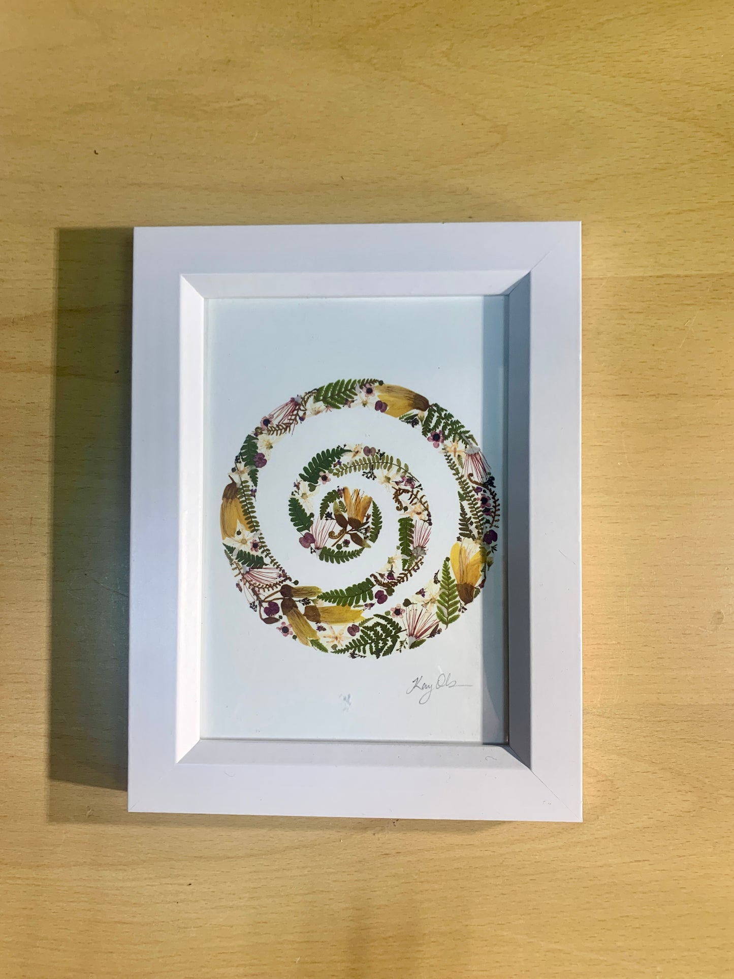 13cmx18cm framed print  - Koru
