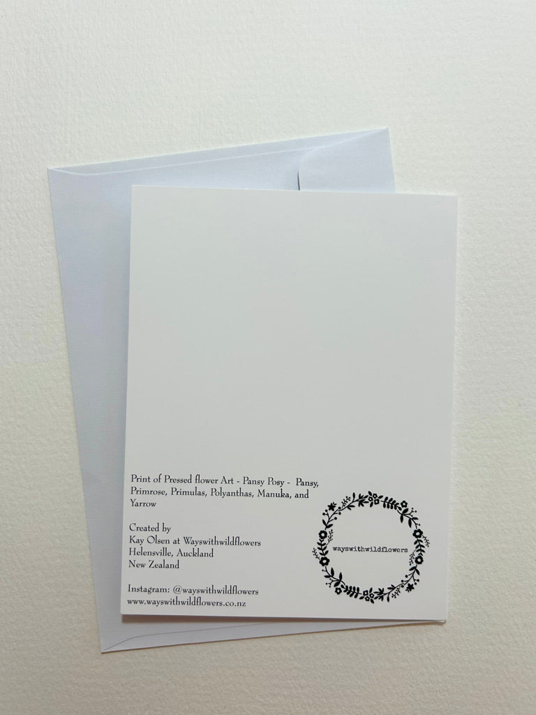 Card - Pansy Posy