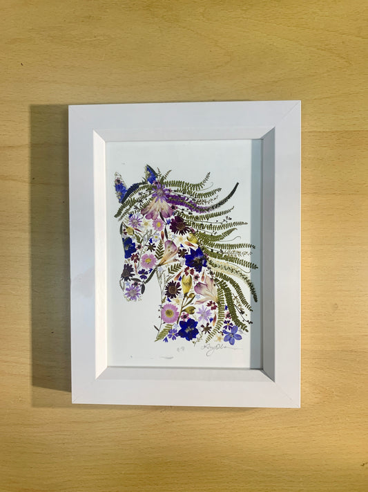 13cm x 18cm Framed print - Horse