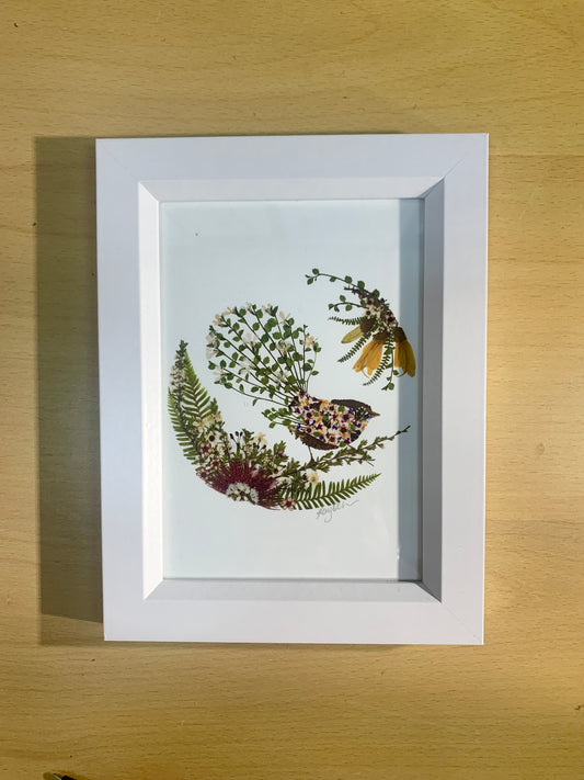13cmx18cm framed print  - Piwakawaka