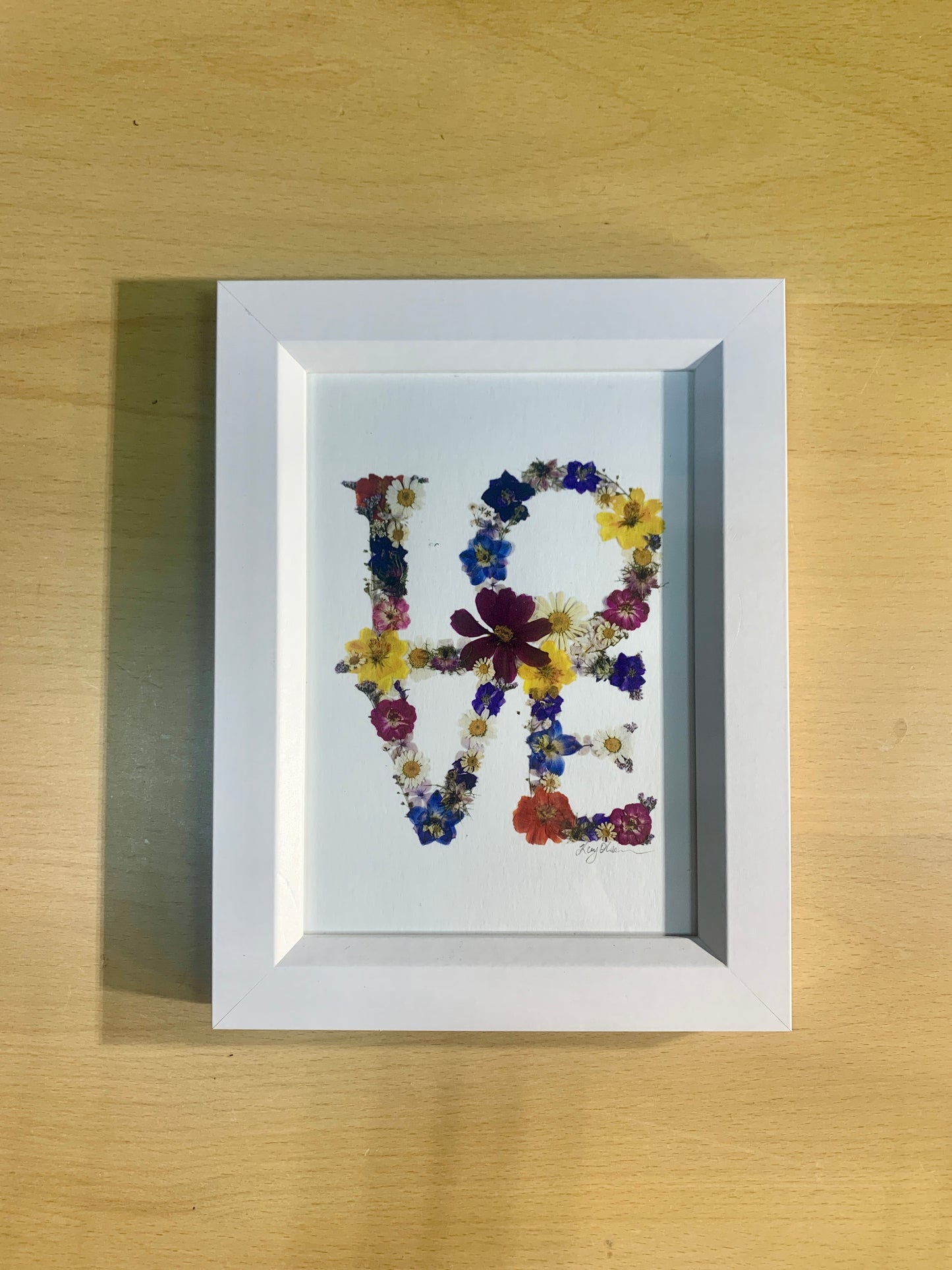 13cmx18cm framed print  - LOVE